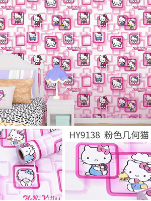 Đề can dán tường 3D Hello Kitty 9138