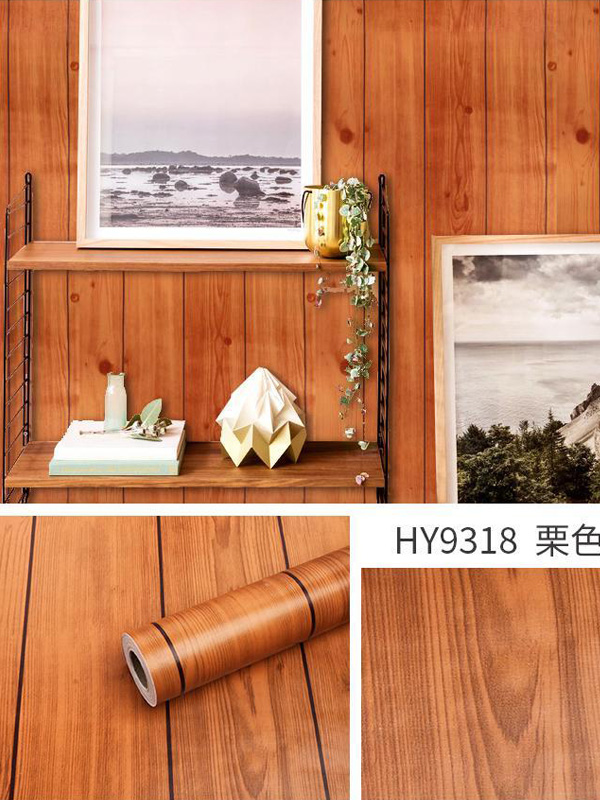 Hình ảnh Đề can dán tường giả gỗ thông 9318