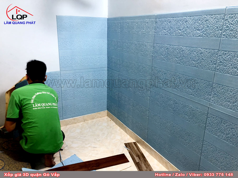 Tấm xốp giả 3D ốp tường tại quận Gò Vấp, HCM - Lâm Quang Phát