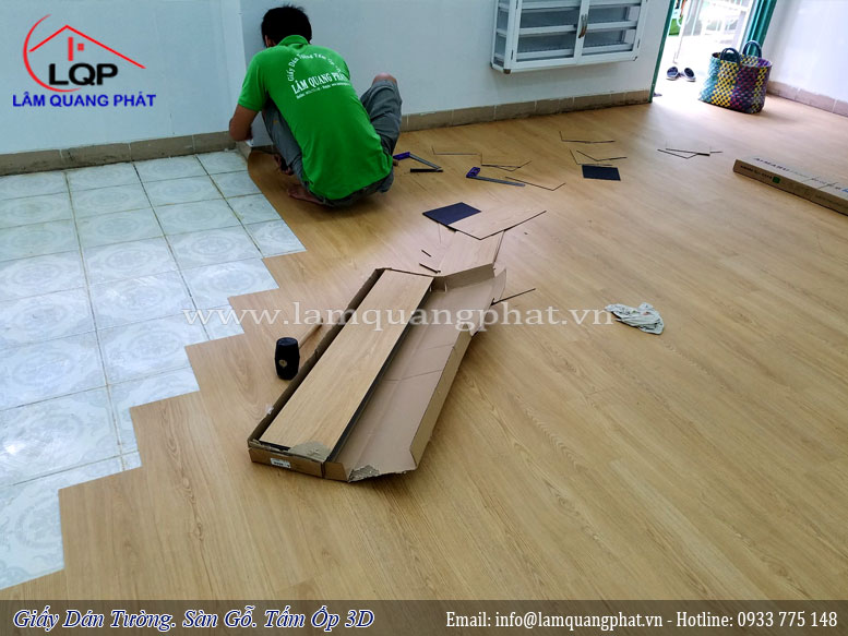 Sàn nhựa giả gỗ Aimaru 4044 tại quận Phú Nhuận, HCM