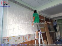 Công trình tấm ốp tường 3D P513 tại quận Tân Bình, HCM