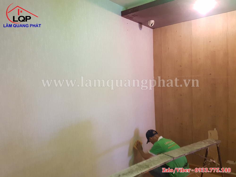 Tranh giấy dán tường trang trí quán trà sữa - Lâm Quang Phát