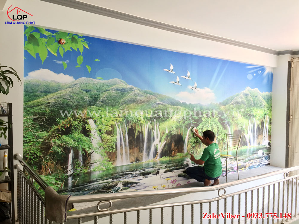 Tranh dán tường phong cảnh giá rẻ tại quận 4, HCM - Lâm Quang Phát