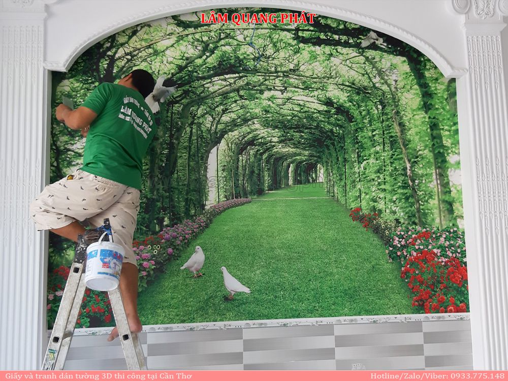 Tranh 3D và giấy dán tường trang trí tại Cần Thơ - Lâm Quang Phát