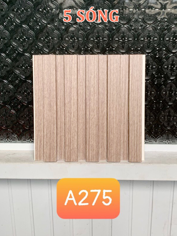 Hình ảnh Lam nhựa giả gỗ giá rẻ 5 sóng A275
