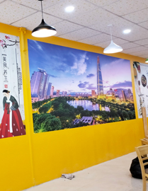 Tranh 3D dán tường cho quán ăn Nhật tại Thành Phố Sa Đéc