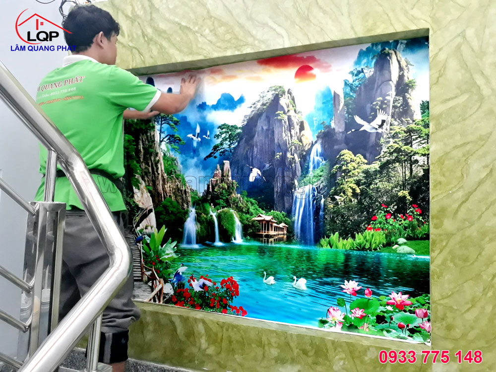 Tranh 3D dán tường giá rẻ tại Nhà Bè, HCM - Lâm Quang Phát