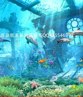 Hình ảnh Tranh 3D con cá HUMANDECOR-2799
