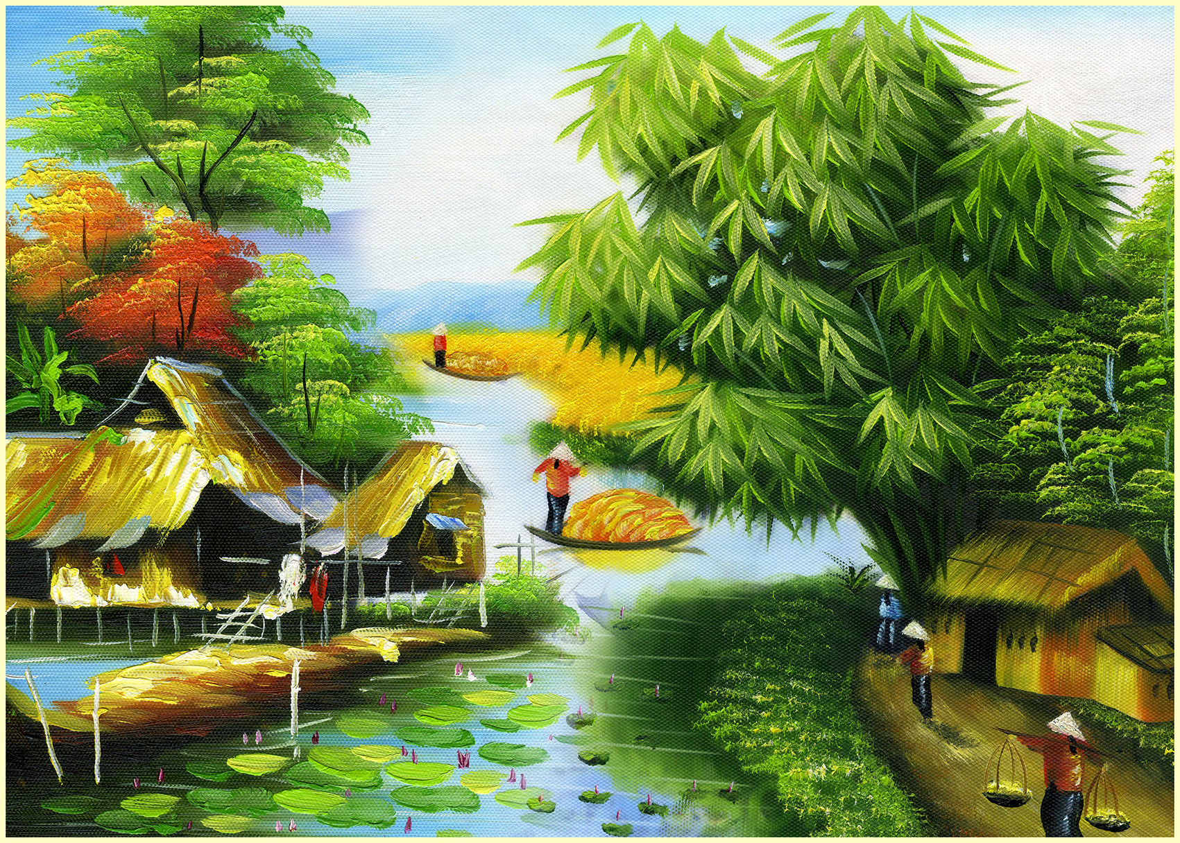 HUMANDECOR-6416 - Lâm Quang Phát là một trong những nghệ sĩ tài năng trong lĩnh vực vẽ tranh phong cảnh với chiếc bút kỹ thuật số thông minh. Với sự tài hoa của anh ấy, hãy cùng xem bức tranh vẽ lá cây tre như một tác phẩm nghệ thuật đích thực của Lâm Quang Phát.
