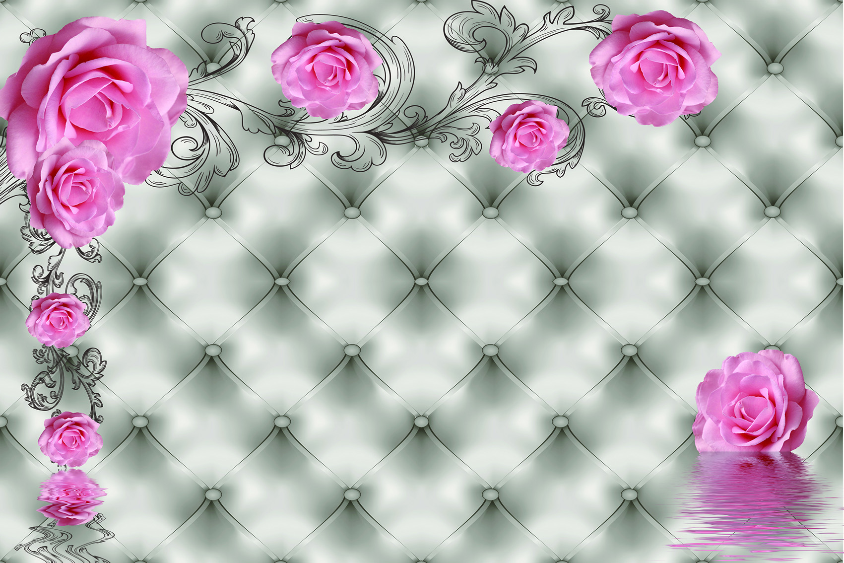 Hình ảnh tranh dán tường hoa lá humandecor----217