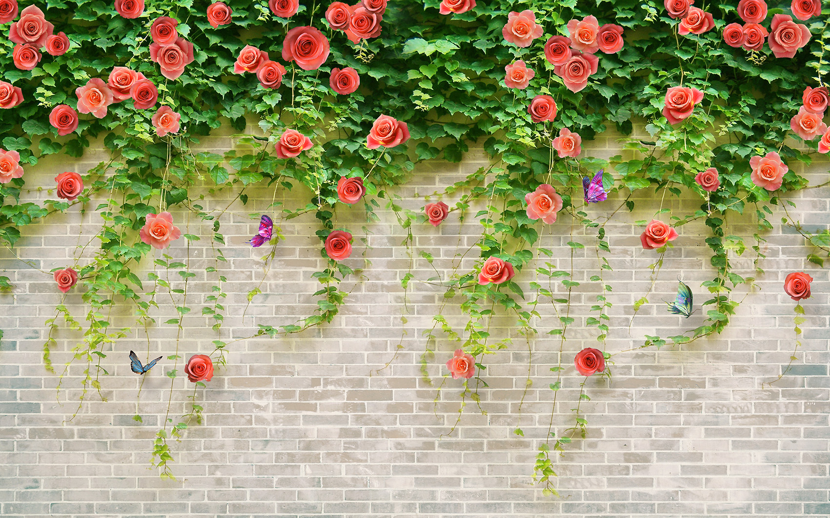 Hình ảnh tranh dán tường hoa lá humandecor----764