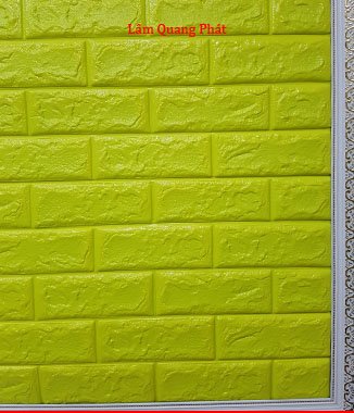 Tấm xốp giả đá 3D màu vàng