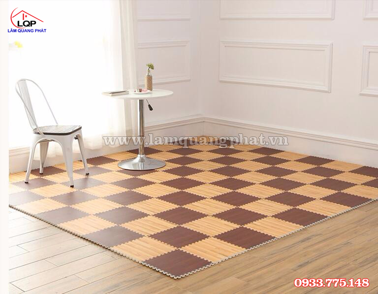 Thảm xốp vân gỗ lót sàn giá rẻ nhất